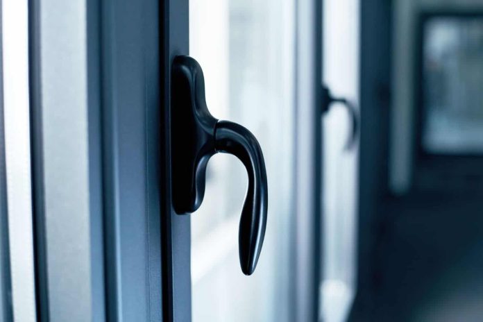 aluminium window handle lock